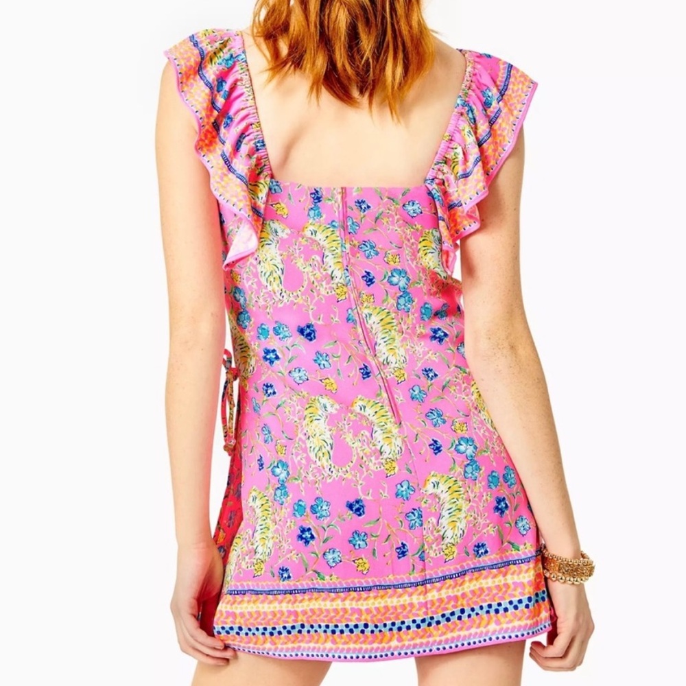 🦄 NWT Lilly Pulitzer Zoya Ruffle Shift Style Romper Sample/Unreleased - Picture 4 of 16